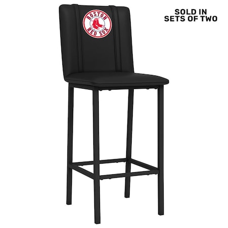 Dreamseat Bar Stool 500 with Boston Red Sox Logo, 2PK XZ500BSDBLK-PSMLB20030A